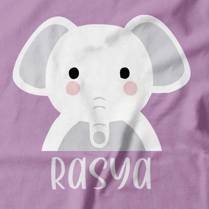 GRATIS SABLON NAMA | KAOS GAJAH LUCU ANAK LAKI-LAKI &amp; PEREMPUAN  1-13TH | ATASAN KATUN COMBED 30s By Ribbedkisd