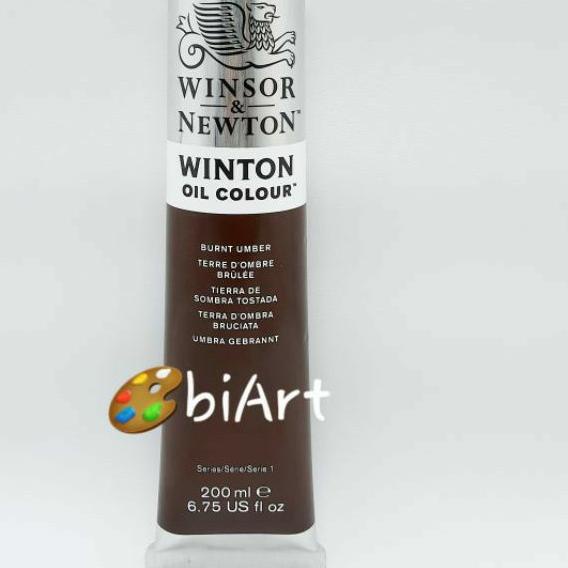 

*Hot* Cat Minyak Winton Oil Colour 200 ml Burnt Umber Winsor & Newton Terjamin
