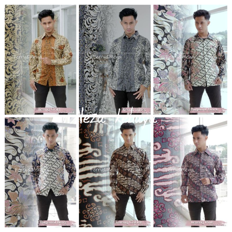 Kemeja batik semisutra//kemeja couple keluarga//kemeja batik lengan panjang//kemeja batik terlaris