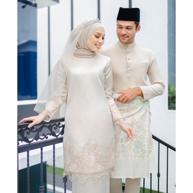 ONE SET NINDIA / Baju kurung /Baju akad/ baju nikah/Baju tunangan