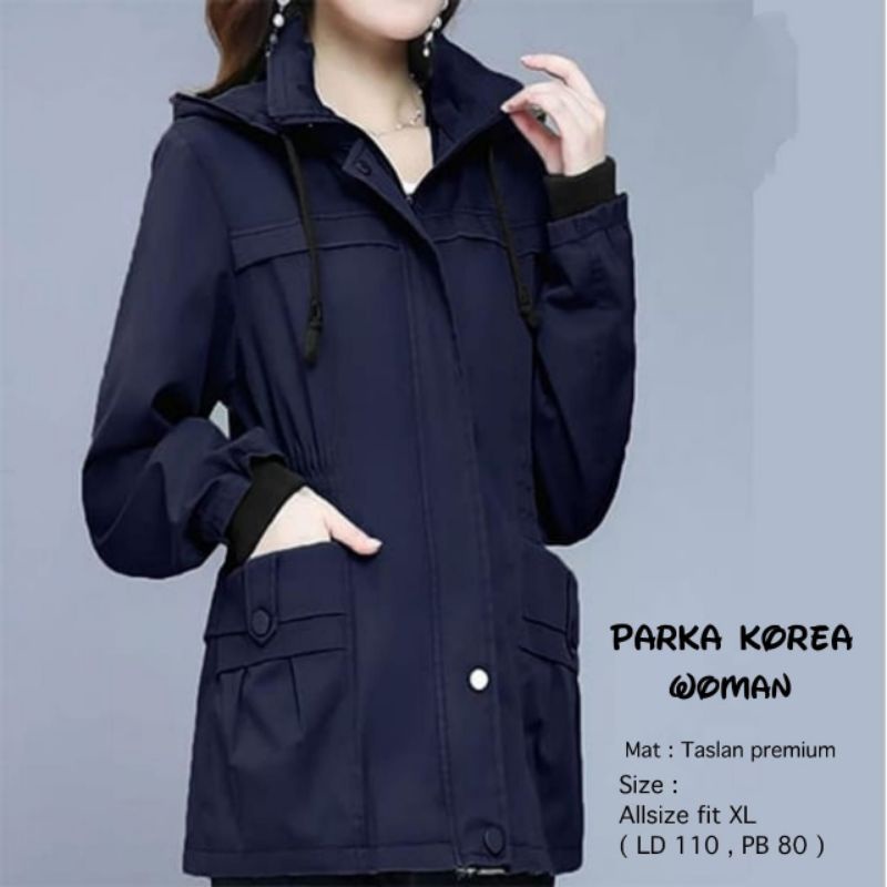 Jaket Parka Korea / Jaket Parka / Parka Korea / Jaket Wanita-1