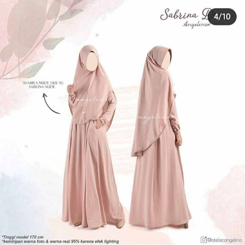 sabrina dress by atelier angelina preloved nude, maroon, navy size S semua