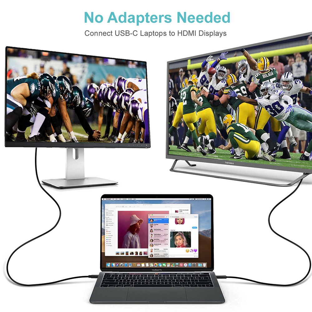 CHOETECH Kabel Adapter Converter USB Type C to HDMI 4K 2 Meter - CH0020 - Black