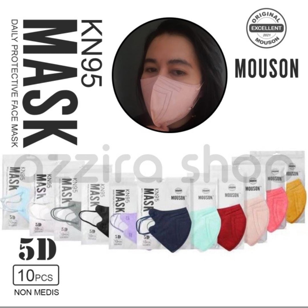 Masker Korea KN95 Mouson 5D Face Mask Disposable 5ply Mask