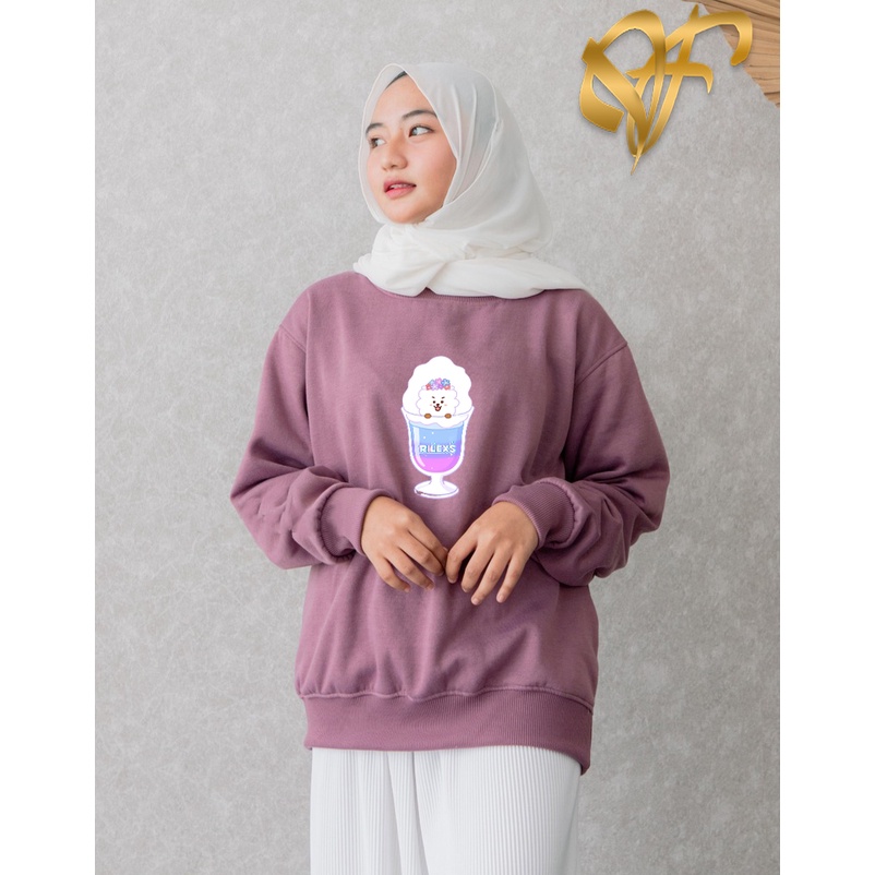 🅳🅵 Sweater RJ Rilexs Aesthetic BTS BT21 Pria &amp; Wanita | Sweater Korea Style Fleece Cotton | Dhea Fashion