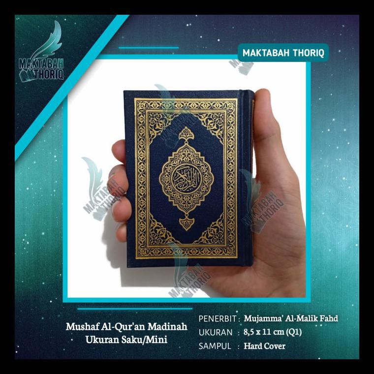 Buku Religi/Buku Spiritual Al-Quran Mushaf Madinah Original Ukuran Q1 Saku/Mini 8,5X11Cm