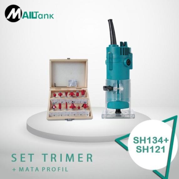 Mesin trimmer dan mata profil