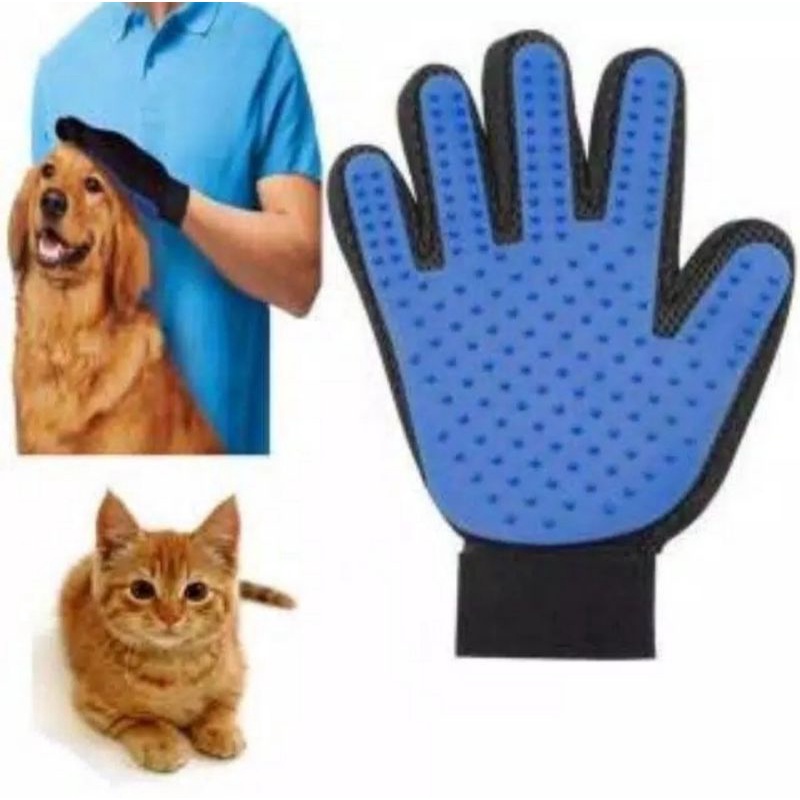 Glove full pet glove grooming sarung tangan perapi bulu anjing kucing