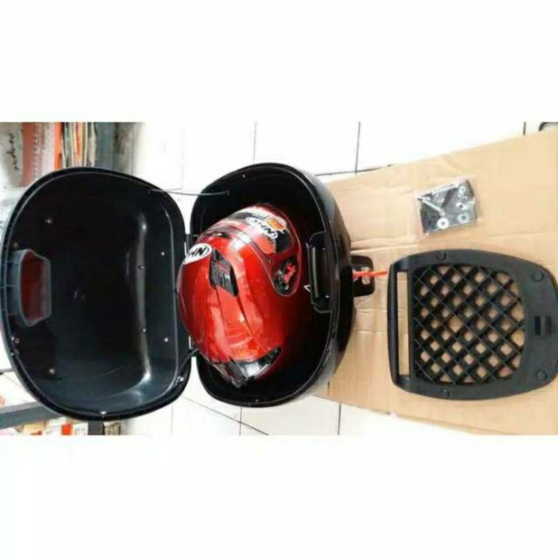 Box Belakang Motor Merk KMI 688 Plus breket motor beat,mio,vixion,byson,Vario, Scopy,(tinggal pasang