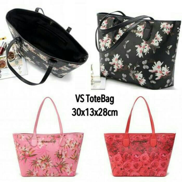 TAS VICTORIA SECRET TOTE FLOWER