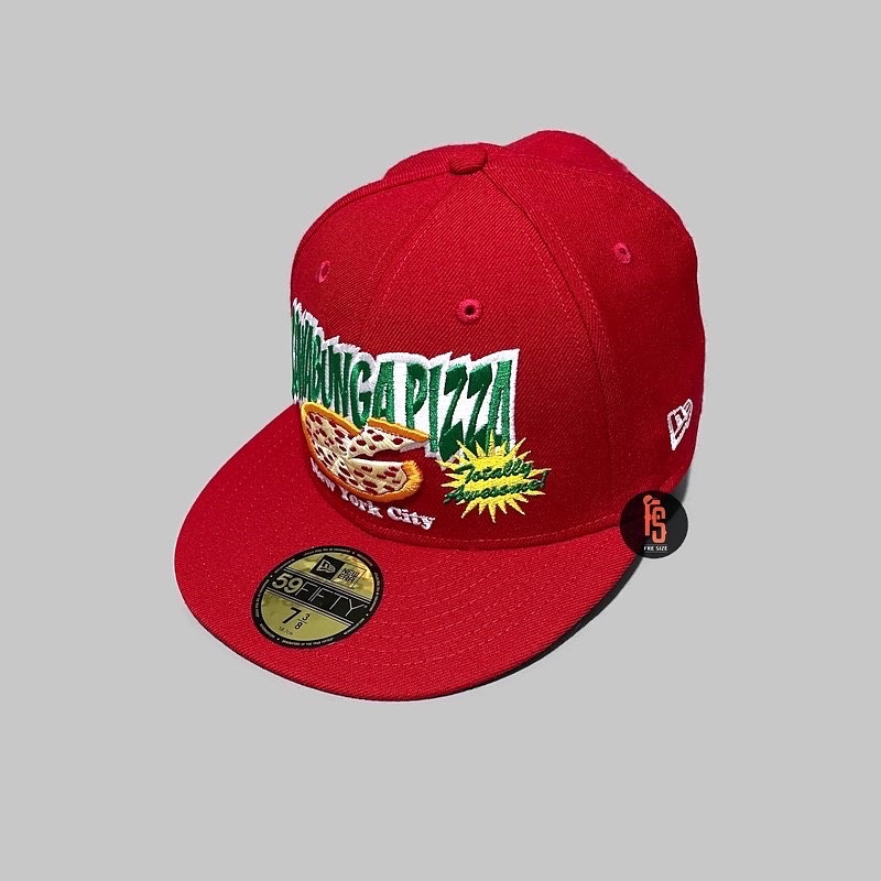 TOPI NEW ERA ORIGINAL 5950 PIZZA TMNT RED GREY