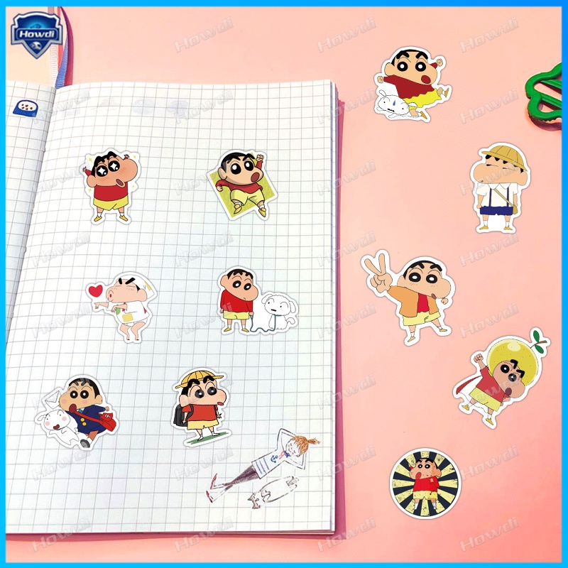 Stiker Crayon Shin-chan Tahan Air Untuk Helm Motor