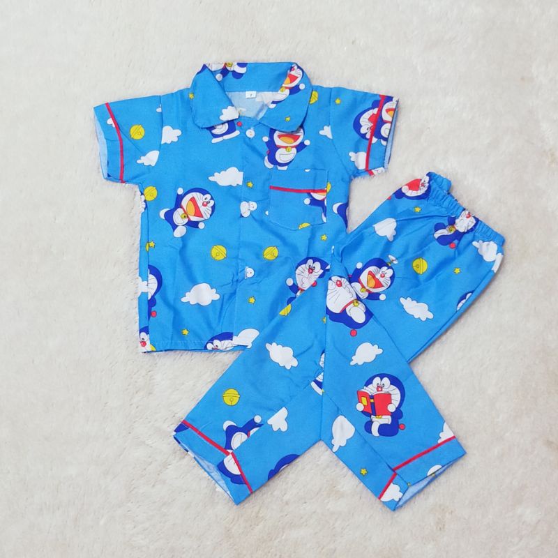 Size S Piyama Karakter Bayi Umur 3 6 9 12 18 Bulan Setelan Baju Pendek Celana Panjang Pajamas Baby