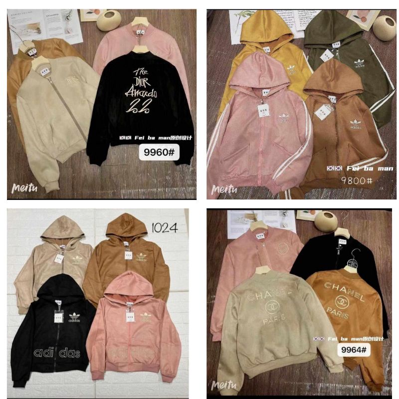 Jaket Suede Import Wanita Premium Kekinian Korean Style Terbaru