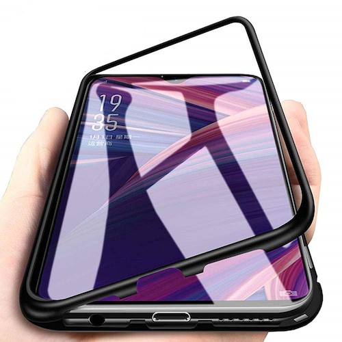 Case Magnetic DEPAN BELAKANG Vivo Y11 Premium Case 2in1 Double Glass