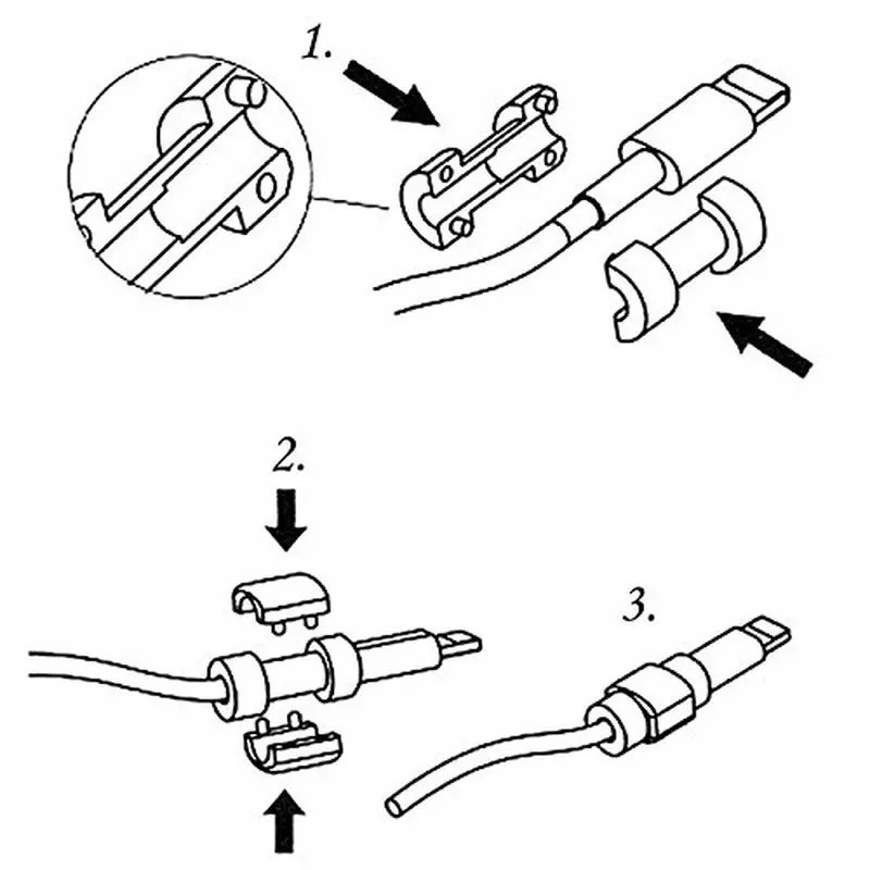 Cable Saver / Penutup Ujung Kabel Casan iPhone / Cable Protector / Pelindung Kabel / Lightning Saver