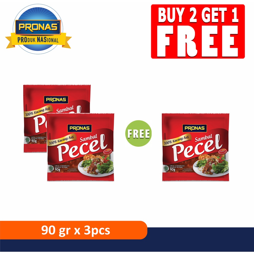 

PRONAS Bumbu Pecel 90g Buy 2 Get 1