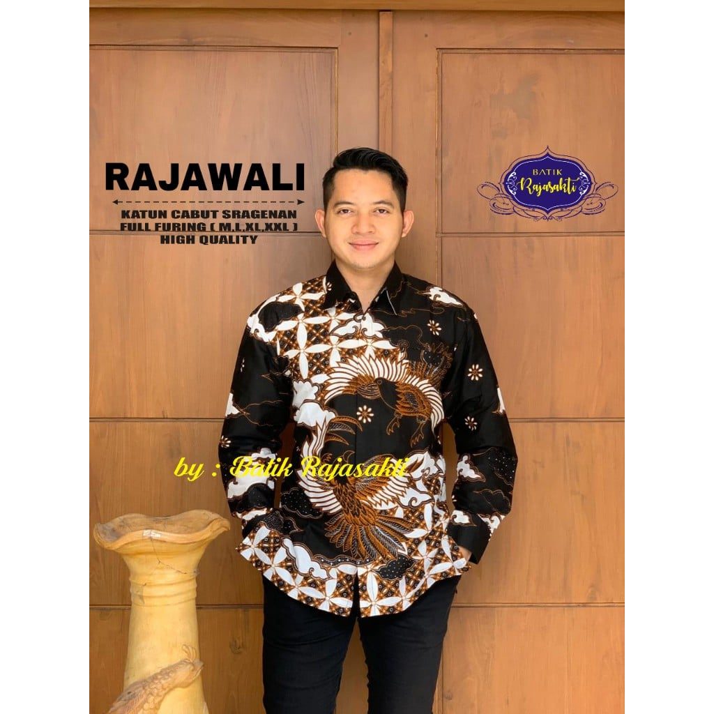 kemeja batik pria lengan panjang terbaru modern ORIGINAL