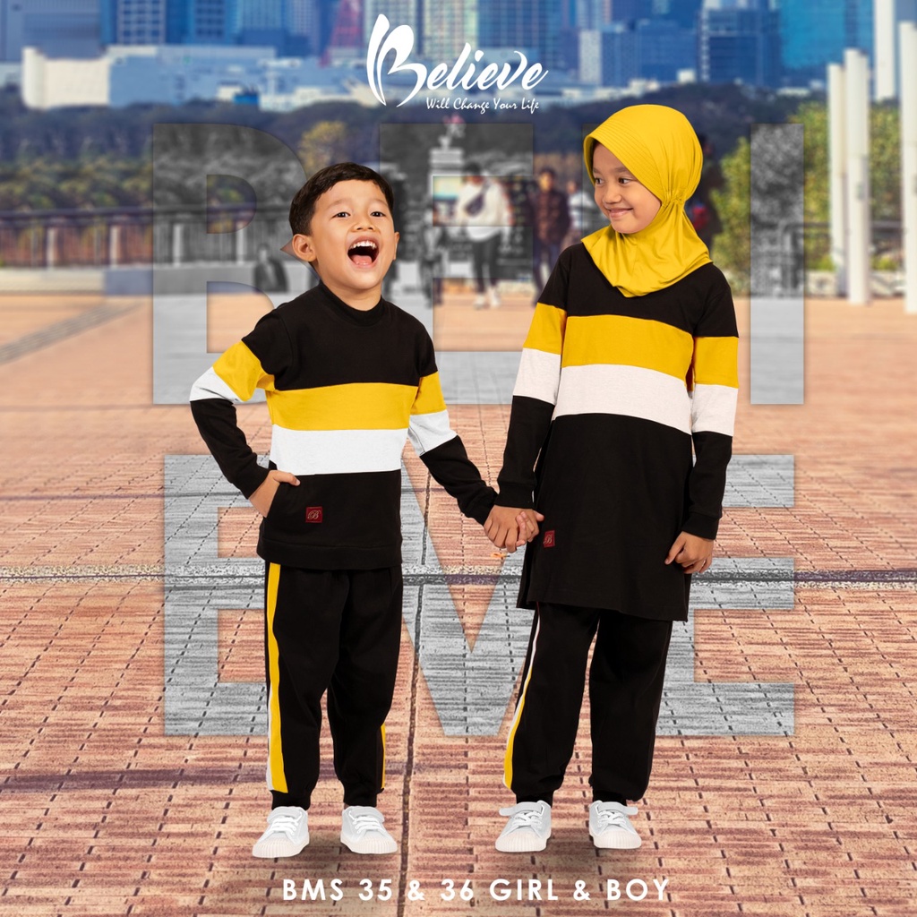 Setelan Baju Olahraga Anak Believe BMS 35