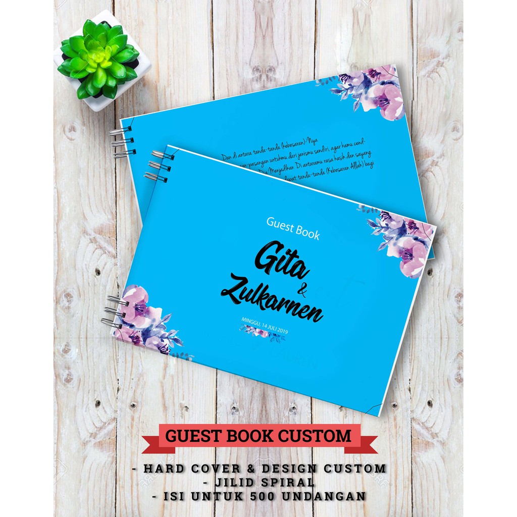 

BUKU TAMU PERNIKAHAN / GUESTBOOK HARD & SOFT COVER / CUSTOM DESIGN / WEDDING & EVENT / FREE PULPEN