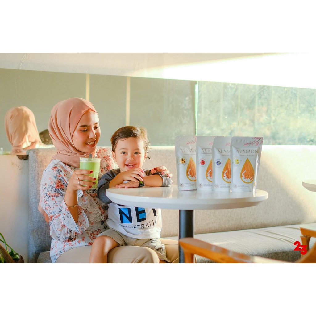 Susu Almond Bubuk- Alamond Milk Susu Nutrisi Otak dan Kulit Aneka Rasa - Asi Booster