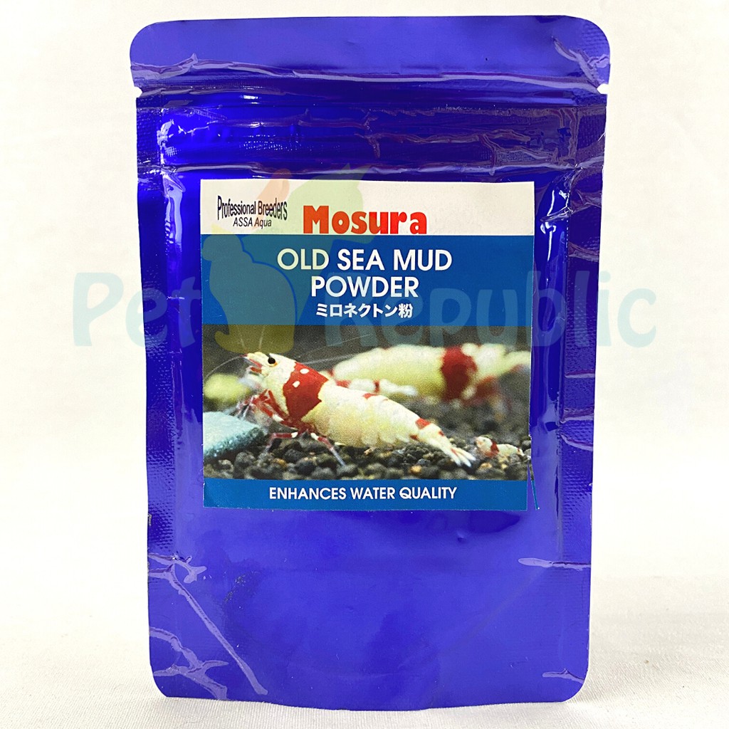 

MOSURA Suplement Udang Hias OLD SEA MUD Enhances Water Quality 25gr