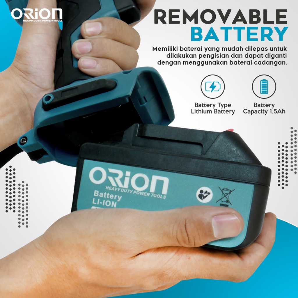 CORDLESS IMPACT WRENCH Mesin Impact Pembuka Baut - Orion CW21P