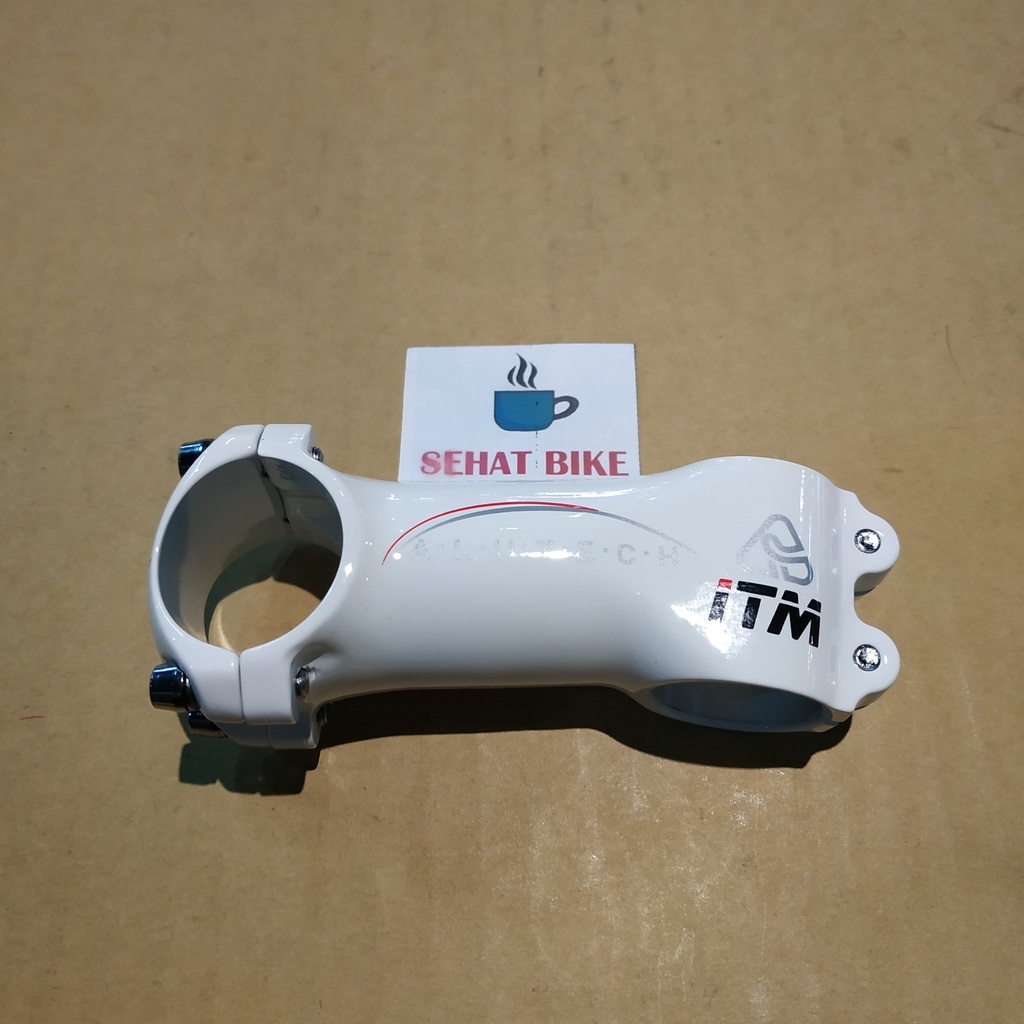 Stem Sepeda ITM Alutech Panjang 80mm Alloy White Original