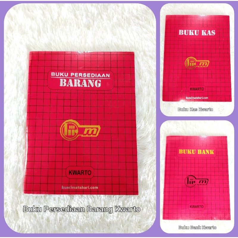 

Buku Kas/Bank/Persediaan Barang Kwarto KUNCI isi 90lembar