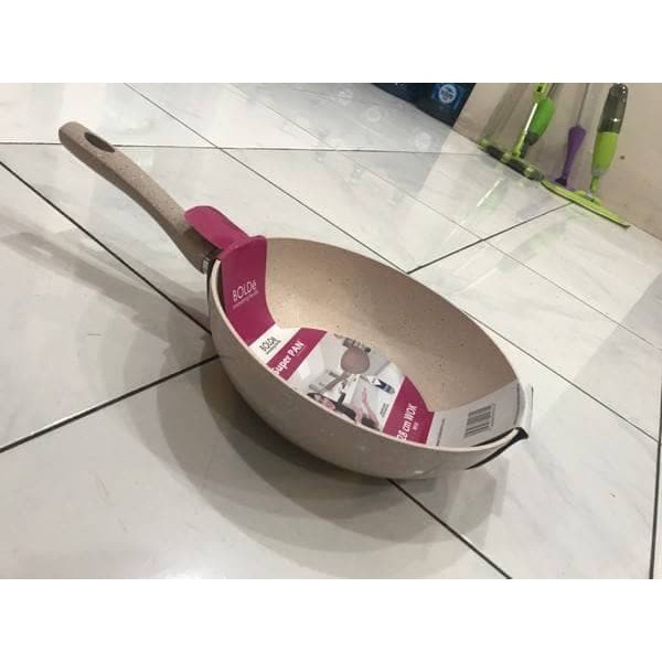 WOK PAN 26 Cm - SuperPan - Super Pan - Wajan - Bolde - Keramik - Beige
