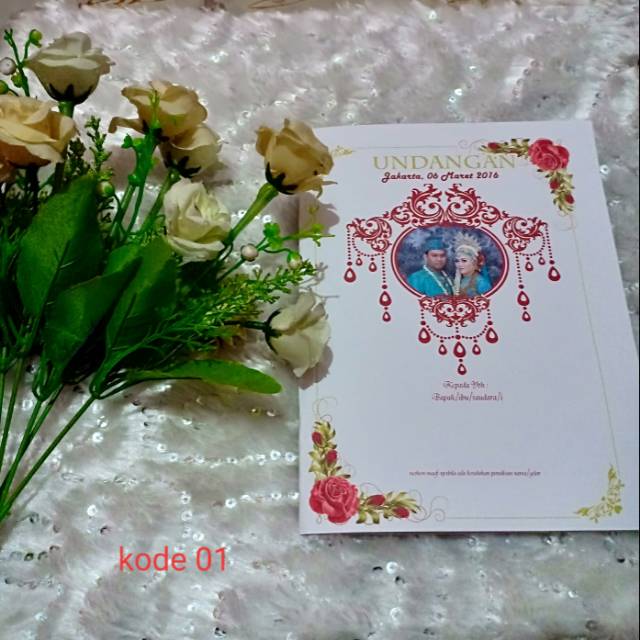 

Undangan pernikah kertas Art Carton