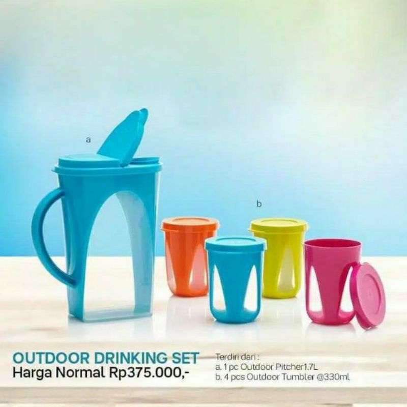 

PROMO MURAH SET TEMPAT MINUM Tupperware /outdoor drinking set