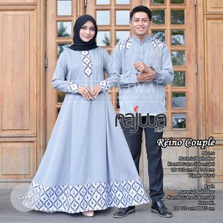 Pakaian Baju  Kemeja Gamis  Reino Couple Family Pasangan  