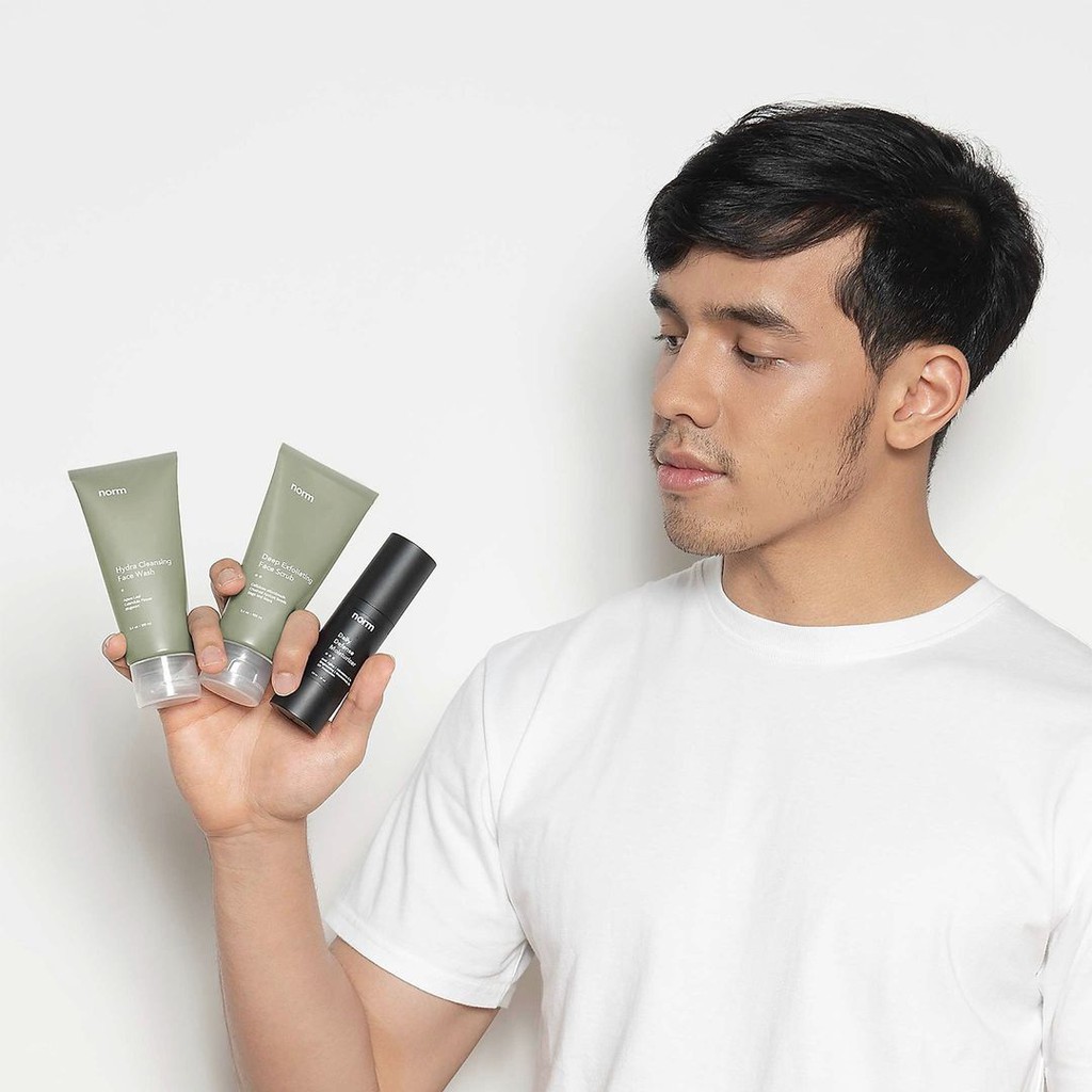NORM Skincare Pria Perawatan Wajah Cowok Face Wash Scrub Moisturizer Shampoo Body Wash Parfume