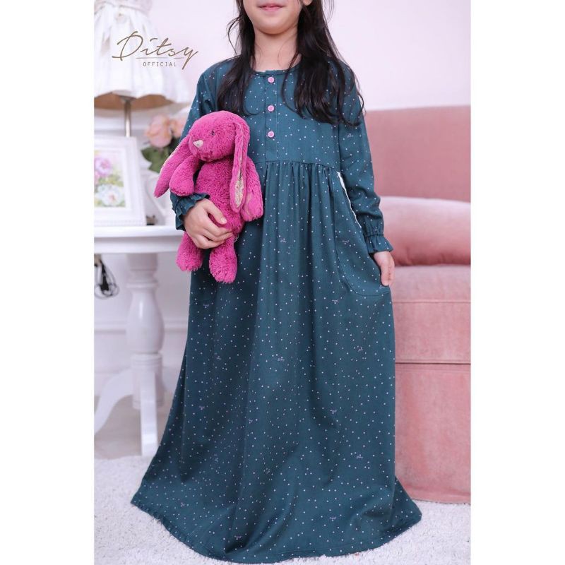 Ditsy Little Punto Green Size 4