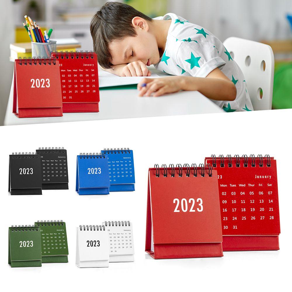 Preva 2PCS 2023kalender Sekolah Kantor Simple Desktop Note