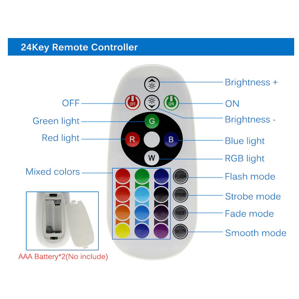 Lampu Sorot LED Flood Light 50W RGB- GW50 - Black