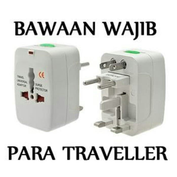 Unik Travel Adaptor Universal Internasional Colokan Listrik Multi Konversi Murah
