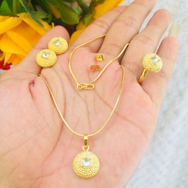 Set kalung jawan pasir alpaka