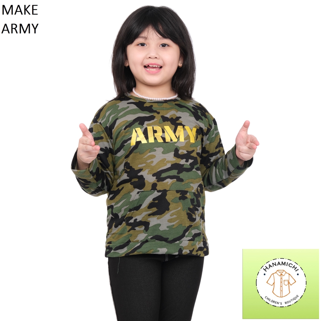 Hanamichi MAKE Sweater Anak Bergambar Lengan Panjang