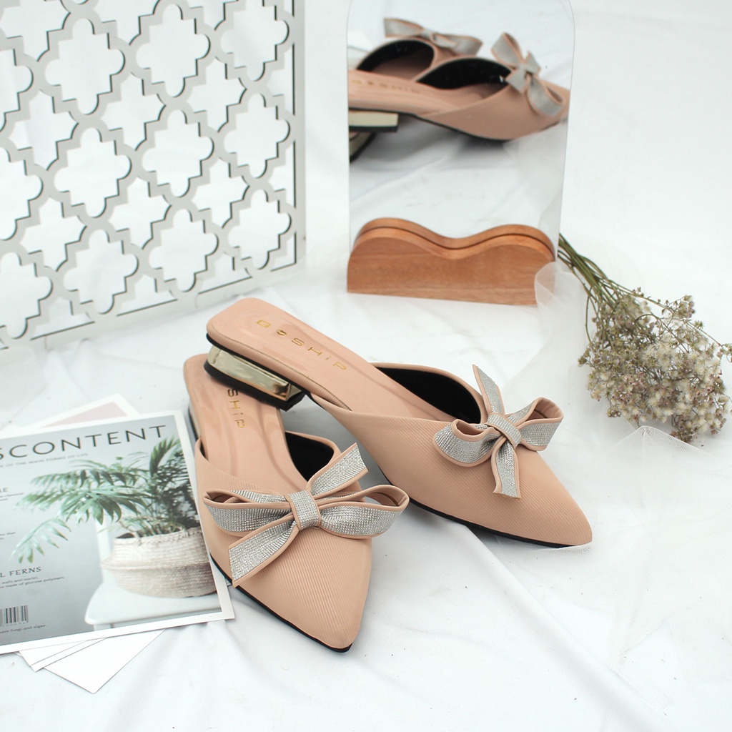 EMERALD CAROLINE DEMYA MULES FLAT WANITA PREMIUM AD-33.HB