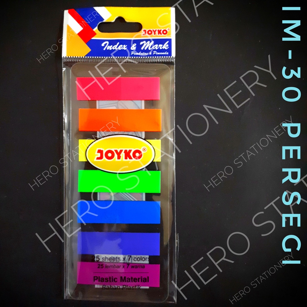 

Joyko bookmark sticker pembatas buku persegi warna IM-30