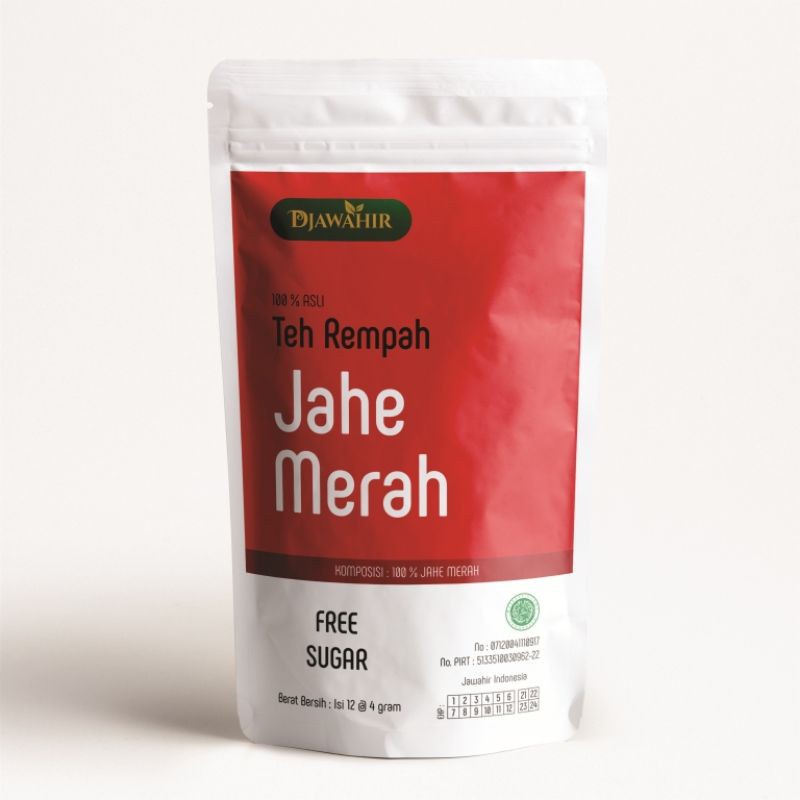 

Djawahir Teh Rempah Jahe Merah tanpa gula