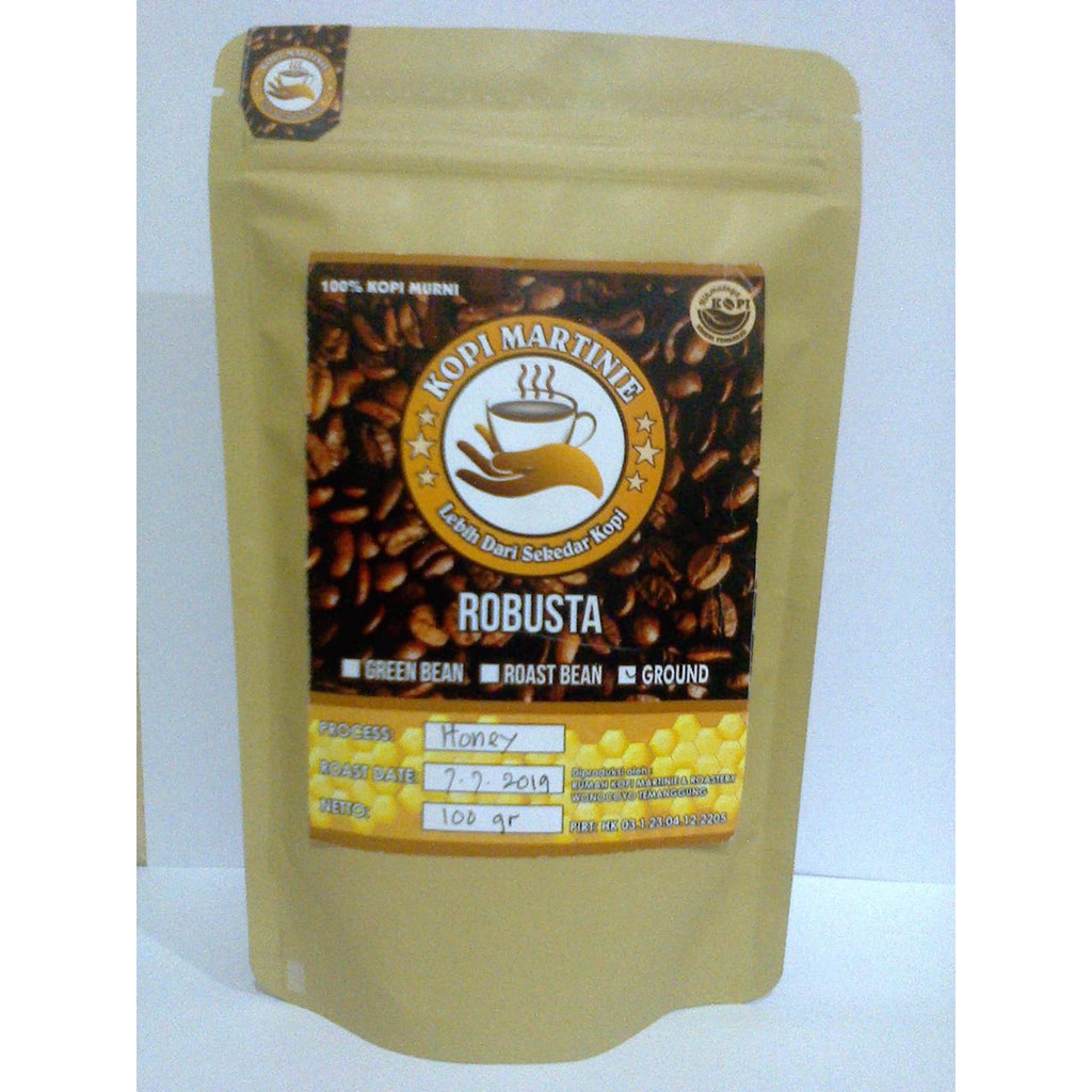 

Kopi Martinie Robusta Honey 100gr