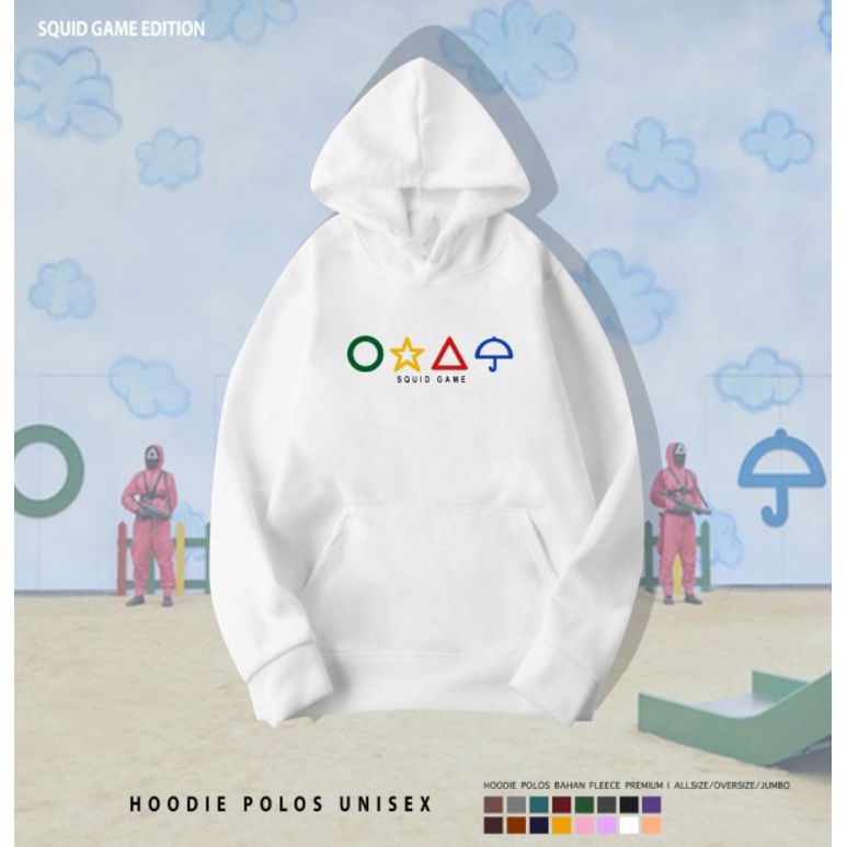 FREE CARD!!!HOODIE K-DRAMA SQUID GAME/HOODIE UNISEX SQUID GAME GAMBAR TENGAH