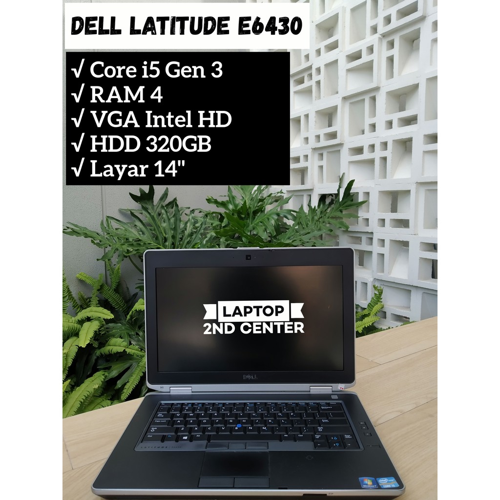 LAPTOP DELL LATITUDE E6430 CORE i5 GEN 3 RAM 4 HDD 320GB