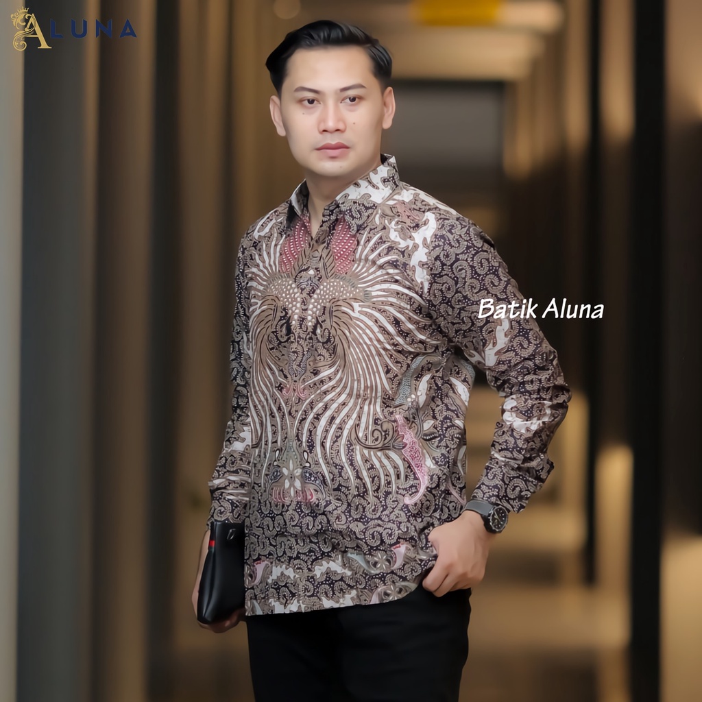 BAJU KEMEJA BATIK PRIA COWOK COWO LENGAN PANJANG REGULAR ATASAN BATIK PREMIUM PRIA BATIK PRABUSENO KONDANGAN BATIK COUPLE PASANGAN KEMEJA BATIK PEKALONGAN LAKI LAKI PRIA KEKINIAN ORIGINAL MODERN BAJU SERAGAM BATIK SOLO KANTOR BATIK JUMBO ALUNA PCW 013