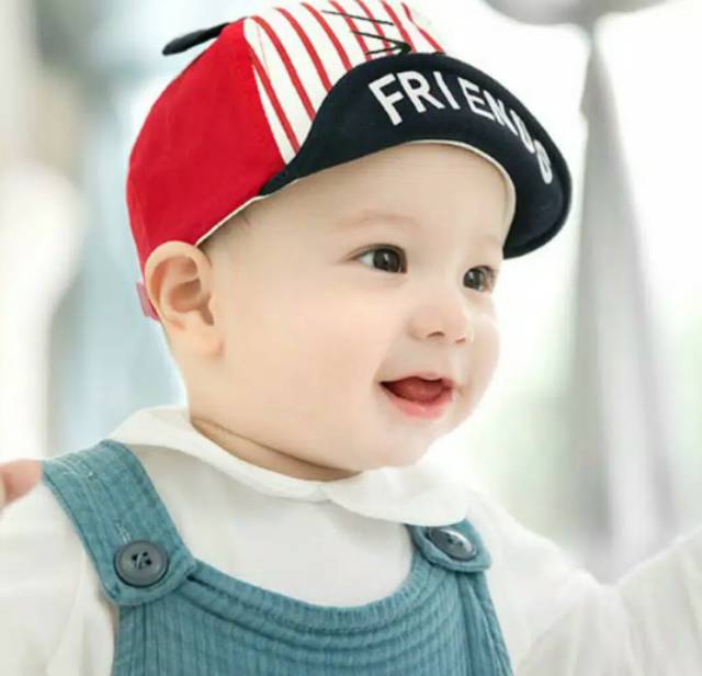 TOPI ANAK BABY BALITA LUCU MOTIF FRIENDS SIMPLE COOL