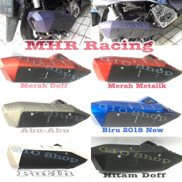 COVER KNALPOT YAMAHA NMAX MHR RACING NEW MODEL / PELINDUNG KNALPOT