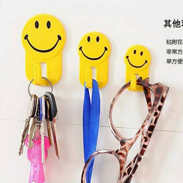 hook smile gantungan dinding 3in1